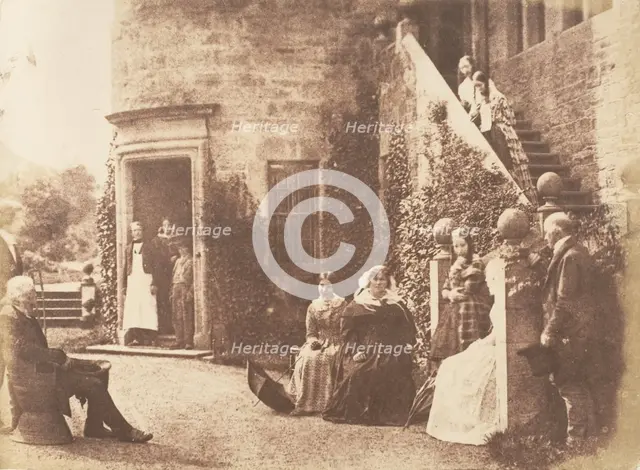 Bonaly Towers. Home of Lord Cockburn, 1843-47. Creators: David Octavius Hill, Robert Adamson, Hill & Adamson.