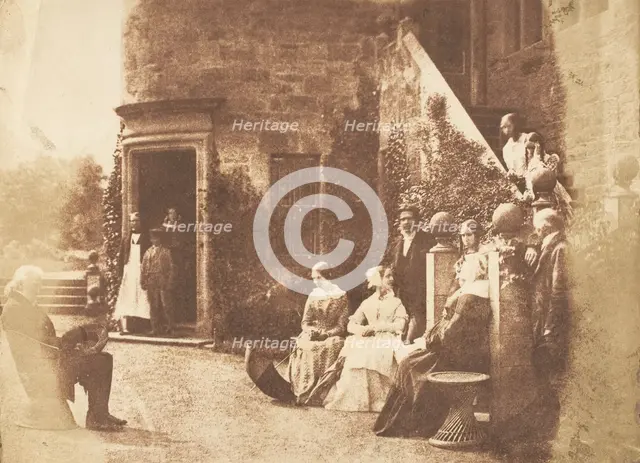 Bonaly Towers. Home of Lord Cockburn, 1843-47. Creators: David Octavius Hill, Robert Adamson, Hill & Adamson.