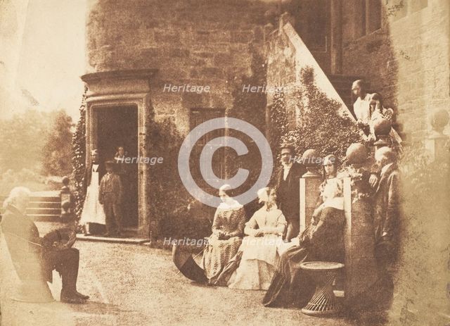 Bonaly Towers. Home of Lord Cockburn, 1843-47. Creators: David Octavius Hill, Robert Adamson, Hill & Adamson.