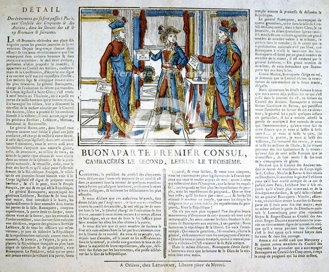 'Bonaparte 1st Consul', 19th century. Artist: Unknown