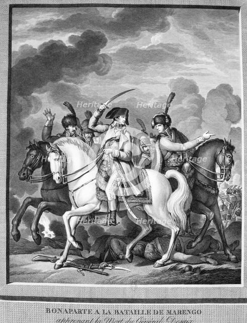 'Bonaparte at the Battle of Marengo', 14 June, 1800. Artist: Anon