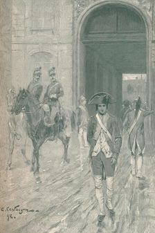 Bonaparte at the Military School, Paris, 1784 (1896). Artist: M Haider