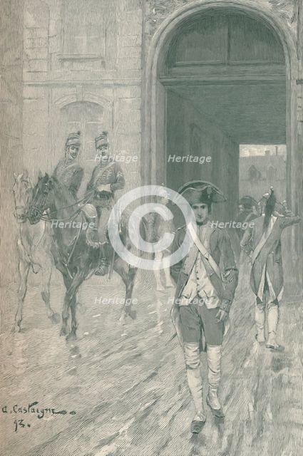 'Bonaparte at the Military School, Paris, 1784', (1896). Artist: M Haider.