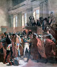 Bonaparte and the Council of Five Hundred at St Cloud, 10th November 1799, (1893)