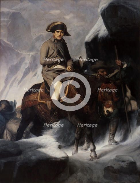 Bonaparte Crossing the Alps. Artist: Delaroche, Paul Hippolyte (1797-1856)