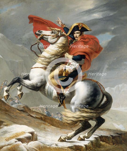 Bonaparte Crossing the Grand Saint-Bernard Pass, 20 May 1800, 1800. Artist: David, Jacques Louis (1748-1825)