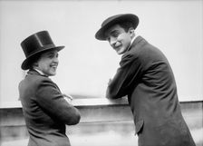 Bonaparte, Jerome - At Horse Show with Miss Ellen Rasmussen, 1912. Creator: Harris & Ewing