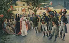 Bonaparte, Kleber, Eugène De Beauharnais, Lasalle and Junot at the Tivoli Garden in Cairo 1896