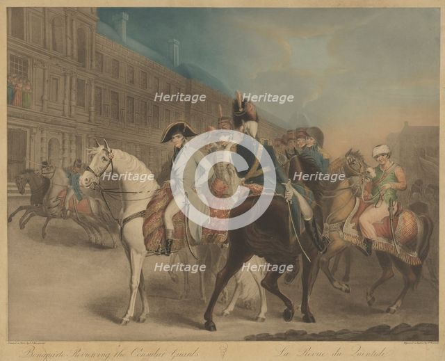Bonaparte Reviewing the Consular Guard (La Revue du Quintidi). Creator: Charles Turner.