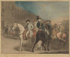 Bonaparte Reviewing the Consular Guard (La Revue du Quintidi). Creator: Charles Turner