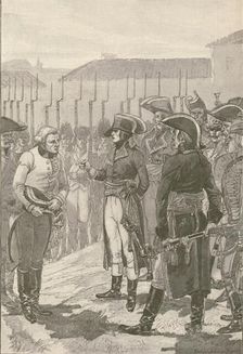 Bonaparte, Surprised at Lonato..., Compels 4000 Austrians To Surrender 1796, (1896). Artist: JW Evans