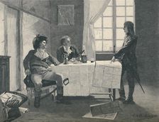 Bonaparte, Turreau, and Volney at Nice in 1793 (1896). Artist: E.G.H. Del'Orme