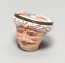 Bonbonnière: Head of a Turk, England, c. 1765. Creator: Unknown