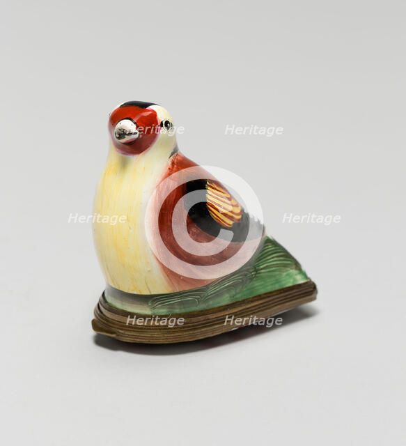 Bonbonnière in the Shape of a Gold Finch, England, 1760/80. Creator: Staffordshire Potteries.