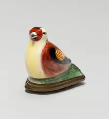 Bonbonnière in the Shape of a Gold Finch, England, 1760/80. Creator: Staffordshire Potteries