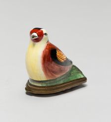 Bonbonnière in the Shape of a Gold Finch, England, 1760/80. Creator: Staffordshire Potteries