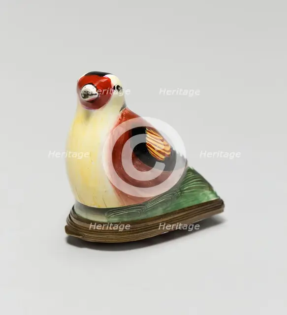 Bonbonnière in the Shape of a Gold Finch, England, 1760/80. Creator: Staffordshire Potteries.