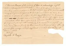 Bond for the hire of the enslaved man Jacob by Edward Rouzee, October 28, 1808. Creator: Unknown