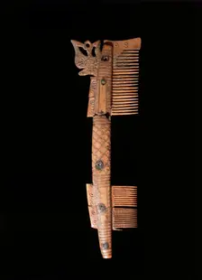 Bone comb. Creator: Unknown