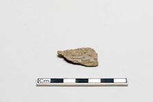 Bone, decorated fragment, Shang dynasty, ca. 1600 - ca. 1050 BCE. Creator: Unknown