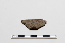 Bone, decorated fragment, Shang dynasty, ca. 1600 - ca. 1050 BCE. Creator: Unknown