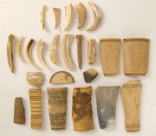 Bone Fragments, Coptic, 4th-7th century. Creator: Unknown