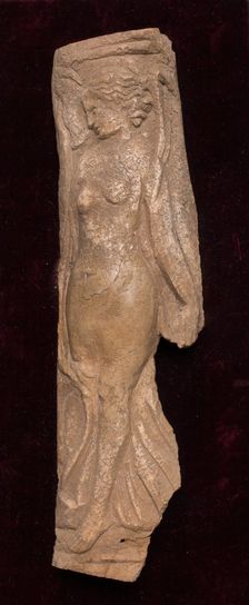 Bone plaque with Female Dancer, Late Roman/Early Byzantine, 4th-6th century. Creator: Unknown