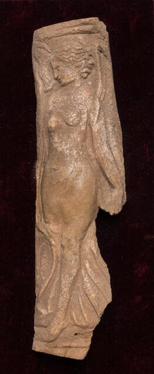 Bone plaque with Female Dancer, Late Roman/Early Byzantine, 4th-6th century. Creator: Unknown