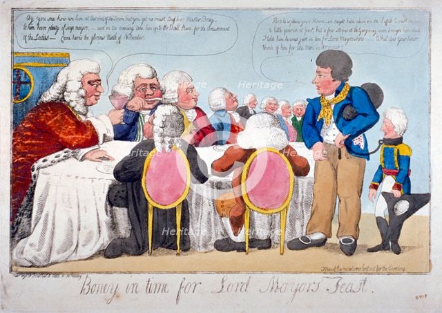 'Boney in time for Lord Mayor's feast', 1803. Artist: Anon