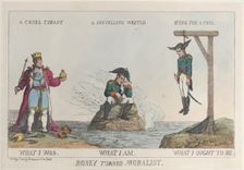 Boney Turned Moralist, May 1, 1814., May 1, 1814. Creator: Thomas Rowlandson