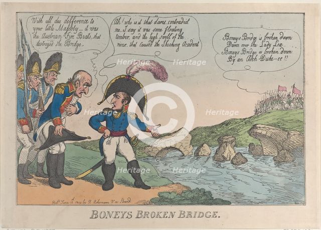 Boneys Broken Bridge, June 12, 1809., June 12, 1809. Creator: Thomas Rowlandson.