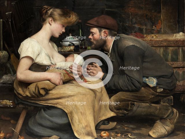 Bonheur des parents (Parental Bliss), 1903. Creator: Eugène Buland.