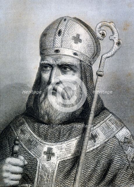 Boniface I, Saint. Roman pope (418 - 422), 15th century. Creator: Unknown.