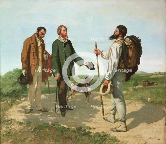 Bonjour, Monsieur Courbet. Artist: Courbet, Gustave (1819-1877)