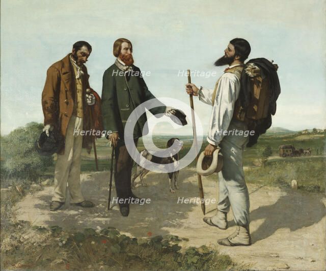 Bonjour, Monsieur Courbet. Artist: Courbet, Gustave (1819-1877)