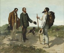 Bonjour, Monsieur Courbet. Artist: Courbet, Gustave (1819-1877)