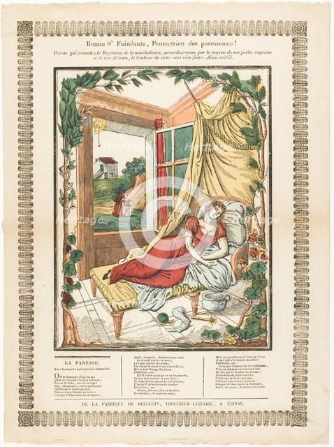 Bonne Ste. Fainéante, Protectrice des paresseuses!, n.d. Creator: Francois Georgin.