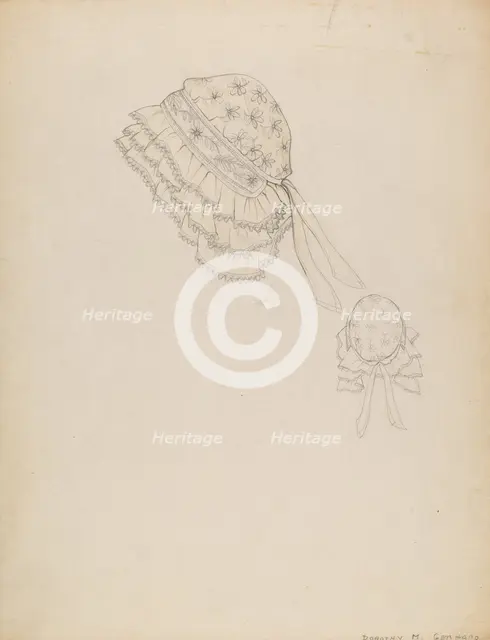 Bonnet, 1935/1942. Creator: Dorothy M. Gerhard.