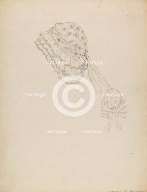 Bonnet, 1935/1942. Creator: Dorothy M. Gerhard.