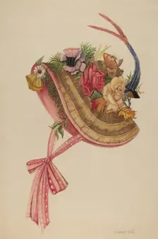 Bonnet, 1935/1942. Creator: Florence Earl