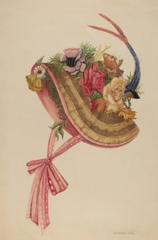 Bonnet, 1935/1942. Creator: Florence Earl