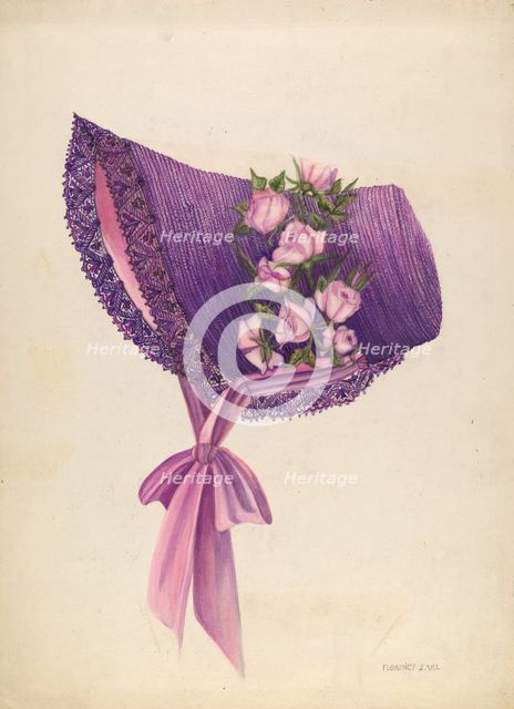 Bonnet, 1935/1942. Creator: Florence Earl.