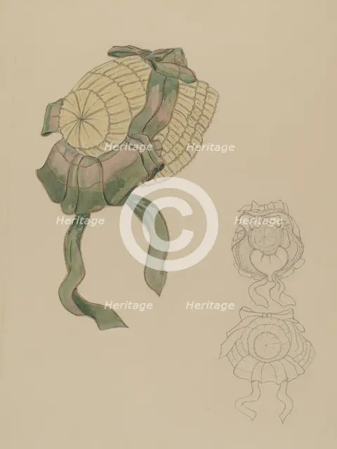 Bonnet, 1935/1942. Creator: Gladys Cook.