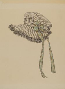 Bonnet, 1935/1942. Creator: Rosalia Lane