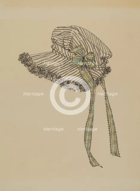Bonnet, 1935/1942. Creator: Rosalia Lane.
