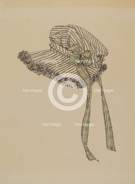 Bonnet, 1935/1942. Creator: Rosalia Lane.