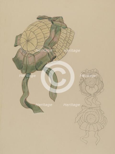Bonnet, 1935/1942. Creator: Gladys Cook.