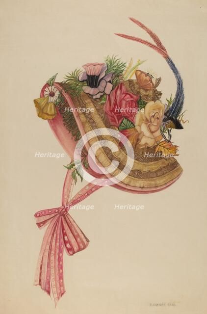 Bonnet, 1935/1942. Creator: Florence Earl.