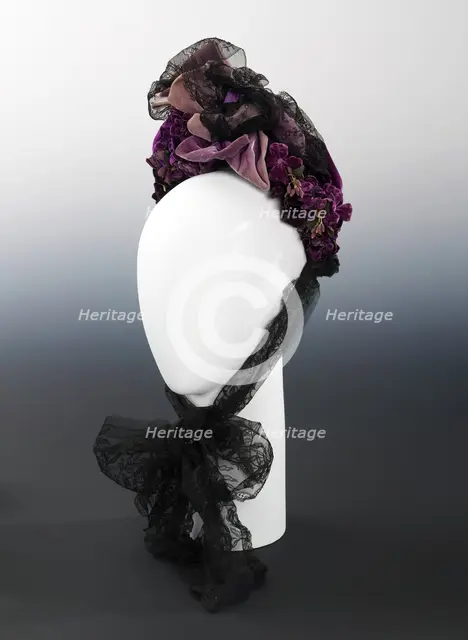 Bonnet, Austrian, 1873. Creator: Unknown.