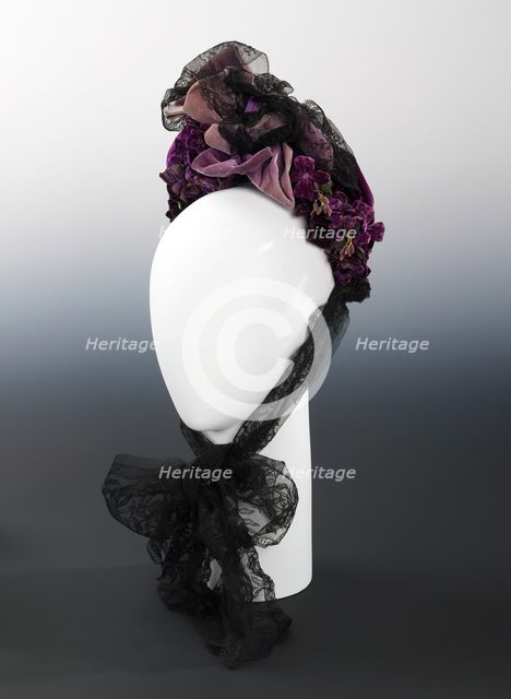 Bonnet, Austrian, 1873. Creator: Unknown.